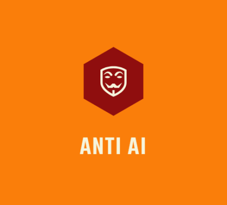 Anti-AI Anon mask icon